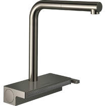 Hansgrohe Aquno Select M81 Kitchen Tap With Pull Out (2 Jets, Stainless Steel).