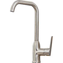 Hydra Basel Kitchen Tap With Swivel Spout (Brushed Steel).