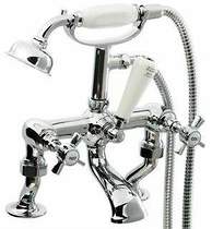 Hydra Eton Bath Shower Mixer Tap With Cranked Legs & Shower Kit.