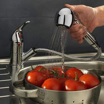 Hydra Tessa Kitchen Mixer Tap With Pull Out Spray Rinser (Chrome).