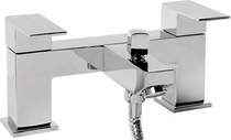 Hydra Lucca Bath Shower Mixer Tap With Shower Kit (Chrome).