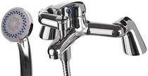 Hydra ness bath shower mixer tap with shower kit (chrome).