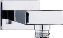 Hydra Showers Square Wall Mounting Shower Arm (345mm, Chrome).