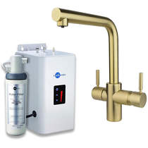 Insinkerator hot water boiling hot & cold water kitchen tap (brushed gold).