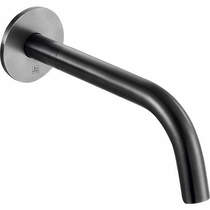 JTP Vos Wall Mounted Bath / Basin Spout (150mm, Brushed Black).