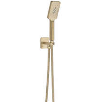 JTP Hix Shower Outlet With Handset & Hose (Brushed Brass).