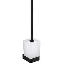 JTP Hix Square Toilet Brush & Holder (Matt Black).