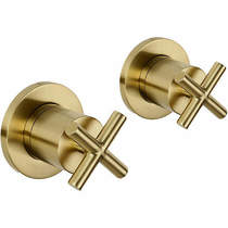 JTP Solex Concealed Stop Valves (Brushed Brass).