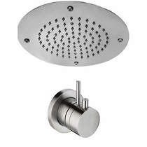 JTP Inox Thermostatic Shower Valve & Ceiling Mounted Head (S Steel).