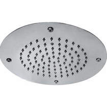 JTP Inox Ceiling Mounted Round Shower Head (300mm, Stainless Steel).
