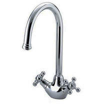 JTP Kitchen Lincoln Kitchen Tap With Crosshead Handles (Chrome).