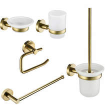 JTP Vos Bathroom Accessories Pack 5 (Brushed Brass).