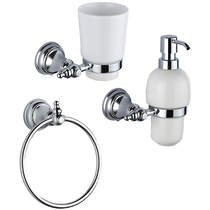 Kartell Astley Bathroom Accessories Pack 6 (Chrome).
