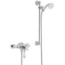 Kartell klassique exposed shower valve with slide rail kit (option 4).