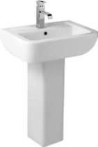 Hydra Square Basin With Pedestal. 560x400mm.