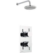 Kartell Plan Shower Valve, Round Head & Wall Mounting Arm (Option 2).