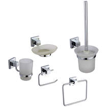 Kartell Pure Bathroom Accessories Pack 7 (Chrome).