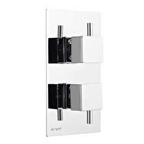 Kartell pure concealed thermostatic shower valve (2 outlets).