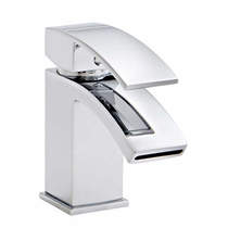 Kartell Flair Basin Mixer Tap With Click Clack Waste (Chrome).