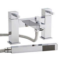 Kartell Pure Bath Shower Mixer Tap With Kit (Chrome).