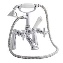 Kartell Klassique Bath Shower Mixer Tap With Kit (Chrome).