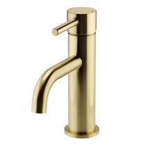 Kartell ottone basin mixer tap (brushed brass).