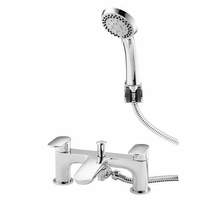 Kartell Verve Bath Shower Mixer Tap With Kit (Chrome).