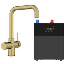 Kedl Delta Digital 3 In 1 Boiling Water Kitchen Tap (Brushed Gold, 4.0L).