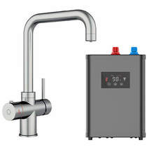 Kedl Delta Digital 3 In 1 Boiling Water Kitchen Tap (Brushed Nickel, 2.4L).