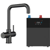 Kedl Delta Digital 3 In 1 Boiling Water Kitchen Tap (Matt Black, 4.0L).