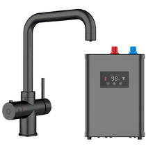 Kedl Delta Digital 3 In 1 Boiling Water Kitchen Tap (Matt Black, 2.4L).