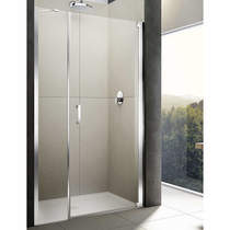 Lakes Italia Diletto Pivot Shower Door & In-Line Panel (1100x2000mm, RH).