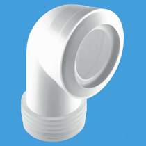 McAlpine Plumbing WC 4"/110mm 90 Degree Toilet Pan Connector (Macfit).