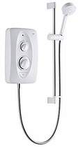 Mira Electric Showers Jump Electric Shower (White & Chrome, 10.5kW).
