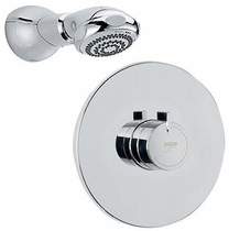 Mira Miniduo Concealed Thermostatic Shower Valve With Eco Head (Chrome).