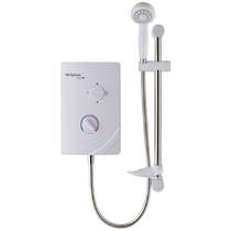 MX Showers Options Solo QI Electric Shower (8.5 kW, White & Chrome) - Clearance.