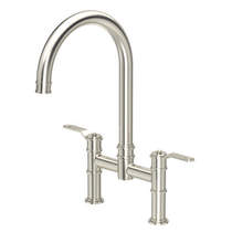 Perrin & Rowe Armstrong Kitchen Tap With Lever Handles (Pewter).