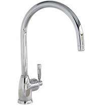 Perrin & Rowe Mimas Single Lever Kitchen Mixer Tap With C Spout (Chrome).
