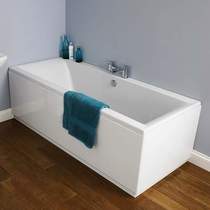 Crown Baths Asselby Double Ended Acrylic Bath & Panels. 1700x750mm.