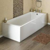 Crown Baths Linton Single Ended Acrylic Bath & Panels. 1600x700mm