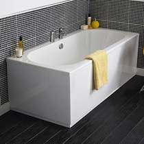Crown Baths Otley Double Ended Acrylic Bath & Panels. 1800x800mm.