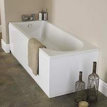 Crown Baths Barmby Single Ended Acrylic Bath & Panels. 1700x700mm