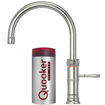 Quooker Classic Round Boiling Water Kitchen Tap. COMBI (Stainless Steel).