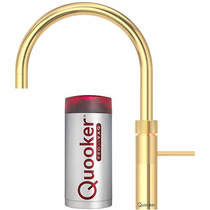Quooker Fusion Round Boiling Water Kitchen Tap. COMBI (Gold).