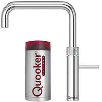 Quooker Fusion Square Boiling Water Kitchen Tap. COMBI (Polished Chrome).