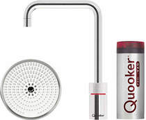 Quooker Nordic Square Boiling Water Tap & Drip Tray. PRO3 (P Chrome).