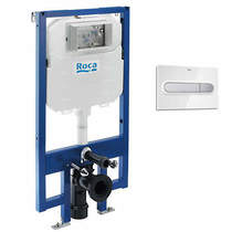 Roca Frames In-Wall DUPLO Compact Tank & PL1 Dual Flush Panel (Combi).