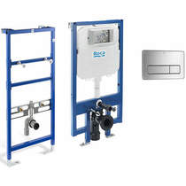 Roca Frames Basin & WC Frame With PL3 Dual Anti Vandal Panel (S Steel).