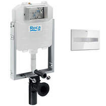 Roca Frames In-Wall WC Compact Tank & PL2 Dual Flush Panel (Combi).