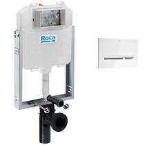 Roca Frames In-Wall WC Compact Tank & PL5 Dual Flush Panel (Combi).